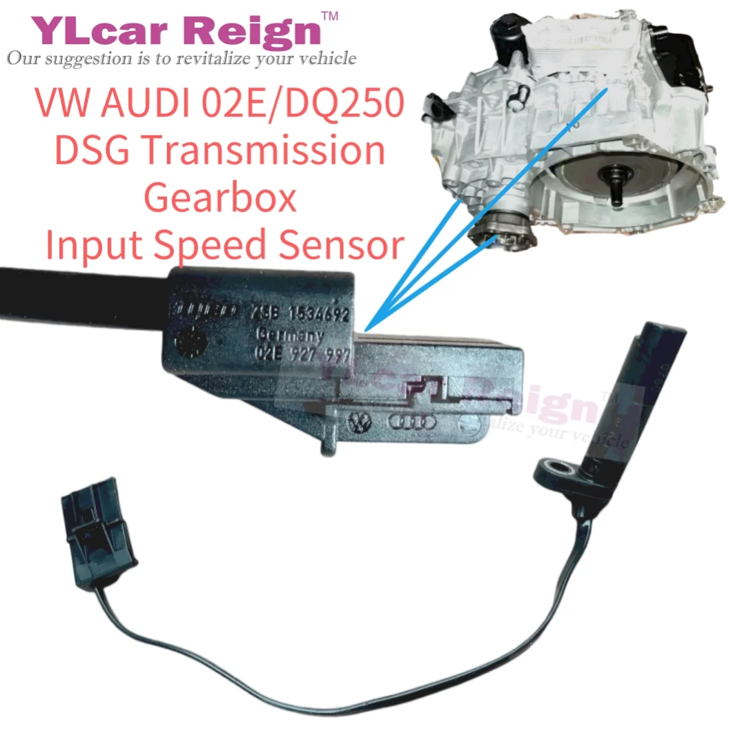 Sensor de velocidad de entrada de caja de cambios de transmisión automática, embrague doble 02E DQ250, 02E 927 997 para AUDI VW PASSAT JETTA Tiguan,