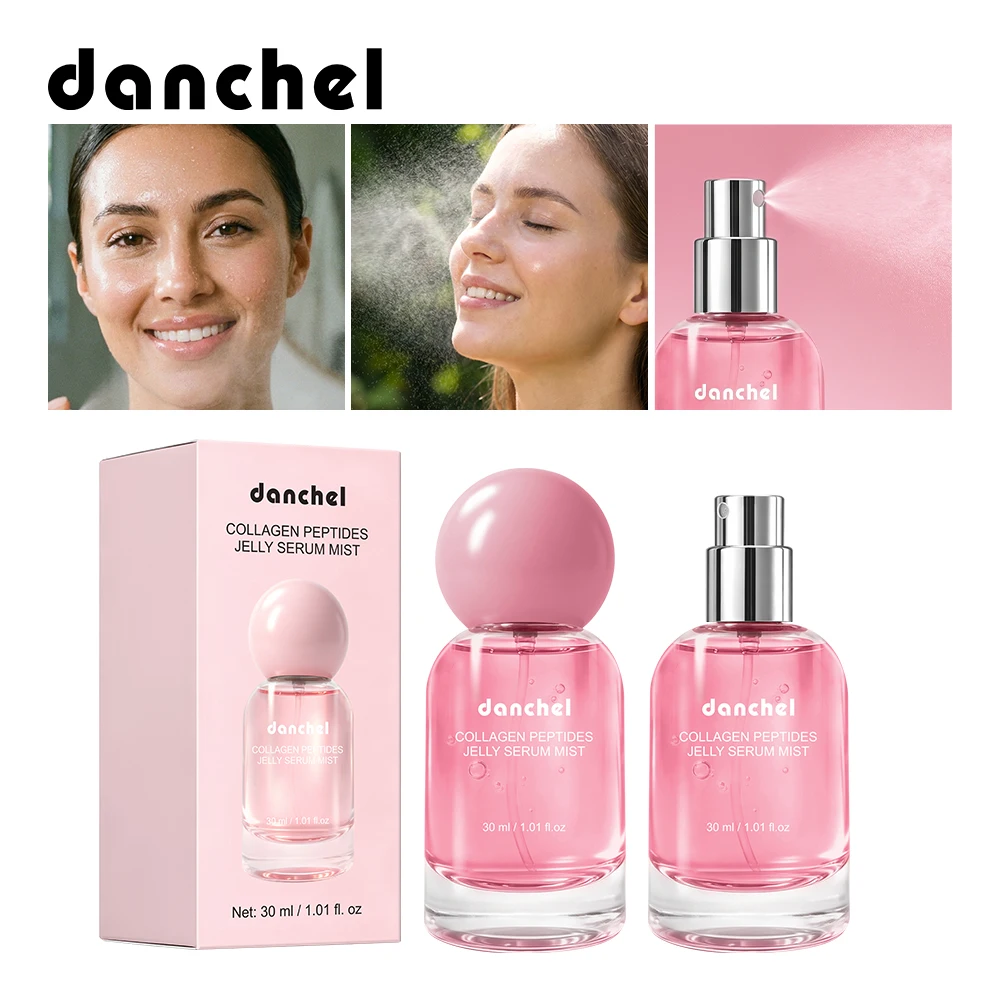 Suero en Gel con Péptidos de Colágeno, Bruma Iluminadora, Hidratación Profunda, Fórmula Suave, Bruma y Suero 2 en 1 para Rellenar la Piel, Spray Facial