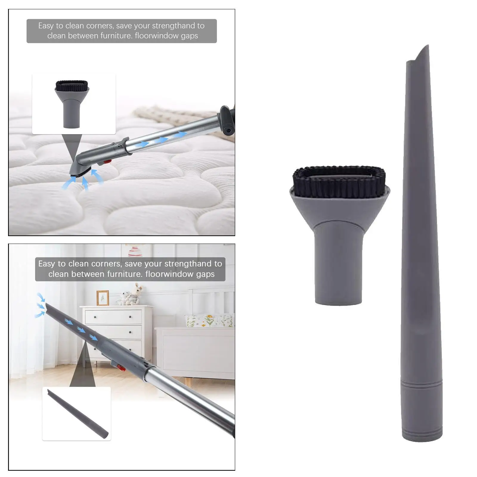 

Vacuum Crevice Tool + Dust Brush for Shark Navigator NV352 NV360 NV370