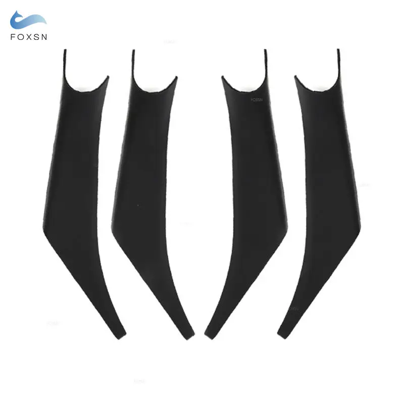 For BMW X3 X4 G01 G02 2018 2019 2020 2021 2022 4pcs Black Car Interior Door Handle Panel Pull Protective Cover Trim