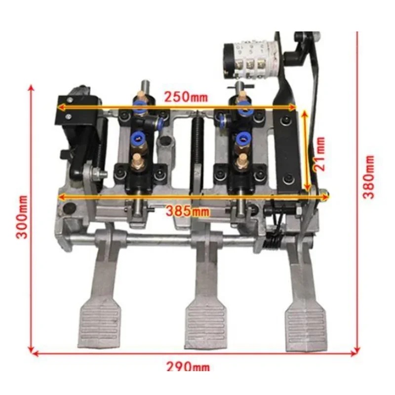 Aluminum/steel frame 3 legs /4 feet with switch foot pedal assembly tire remover chassis fittings