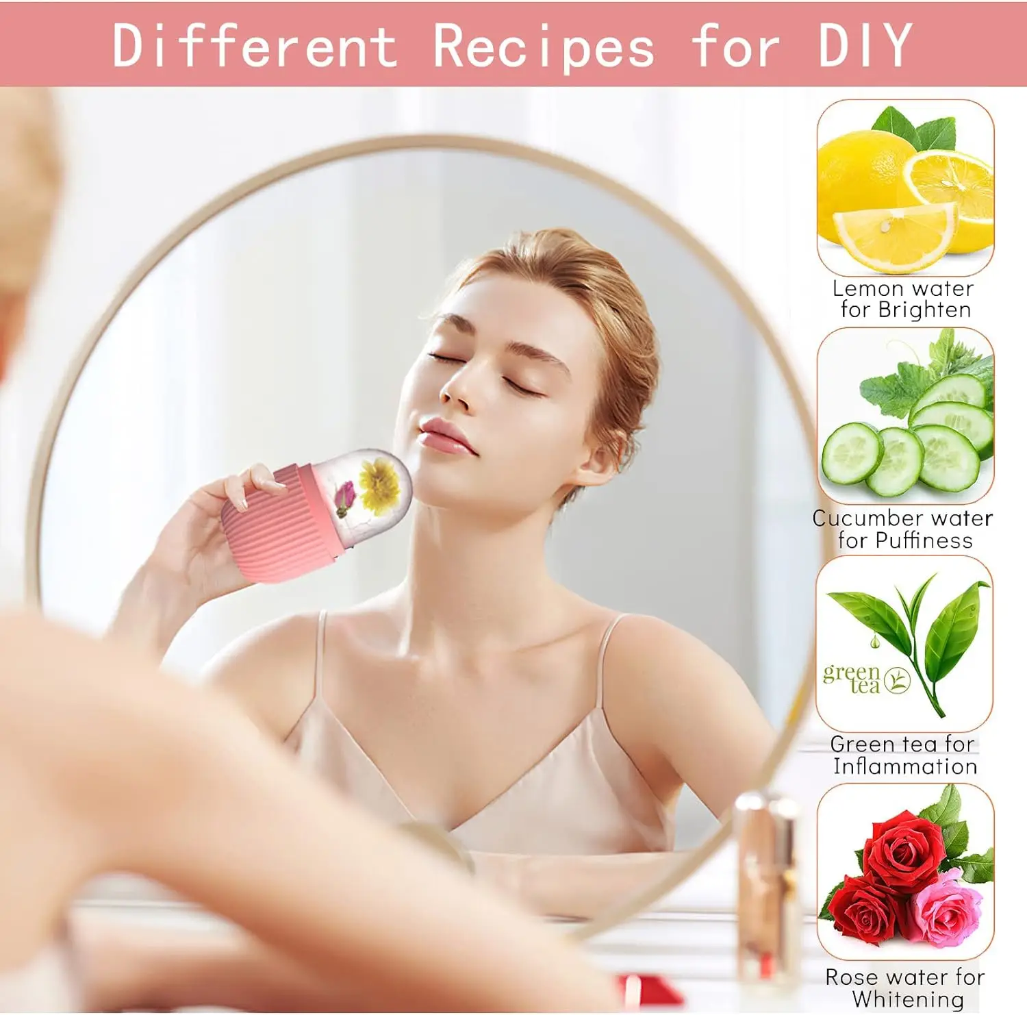 Facial Beauty Ice Lift Ice Cube Tray Face Massager Ice Roller Facial Treatment Reduce Acne Skin Care Tool for Women