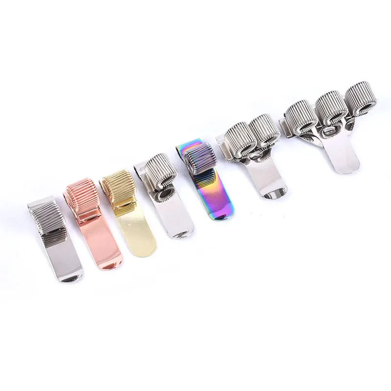 1PCS Single/Double/Triple Hole Metal Spring Pen Holder With Pocket Clip Doctors Nurse Uniform Pen Holders Office Supplies