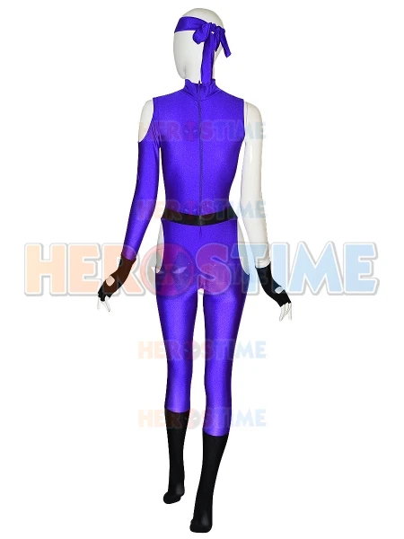 Young Hawkeye Purple Woman Superhero Cosplay Costume Spandex Zentai Suit Adults Halloween costume for woman