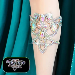 Belly Dance Performance Accessories for Women Senior AB Stones Chain Belt Competiton Foot Jewelry Beach Barefoot Accessories