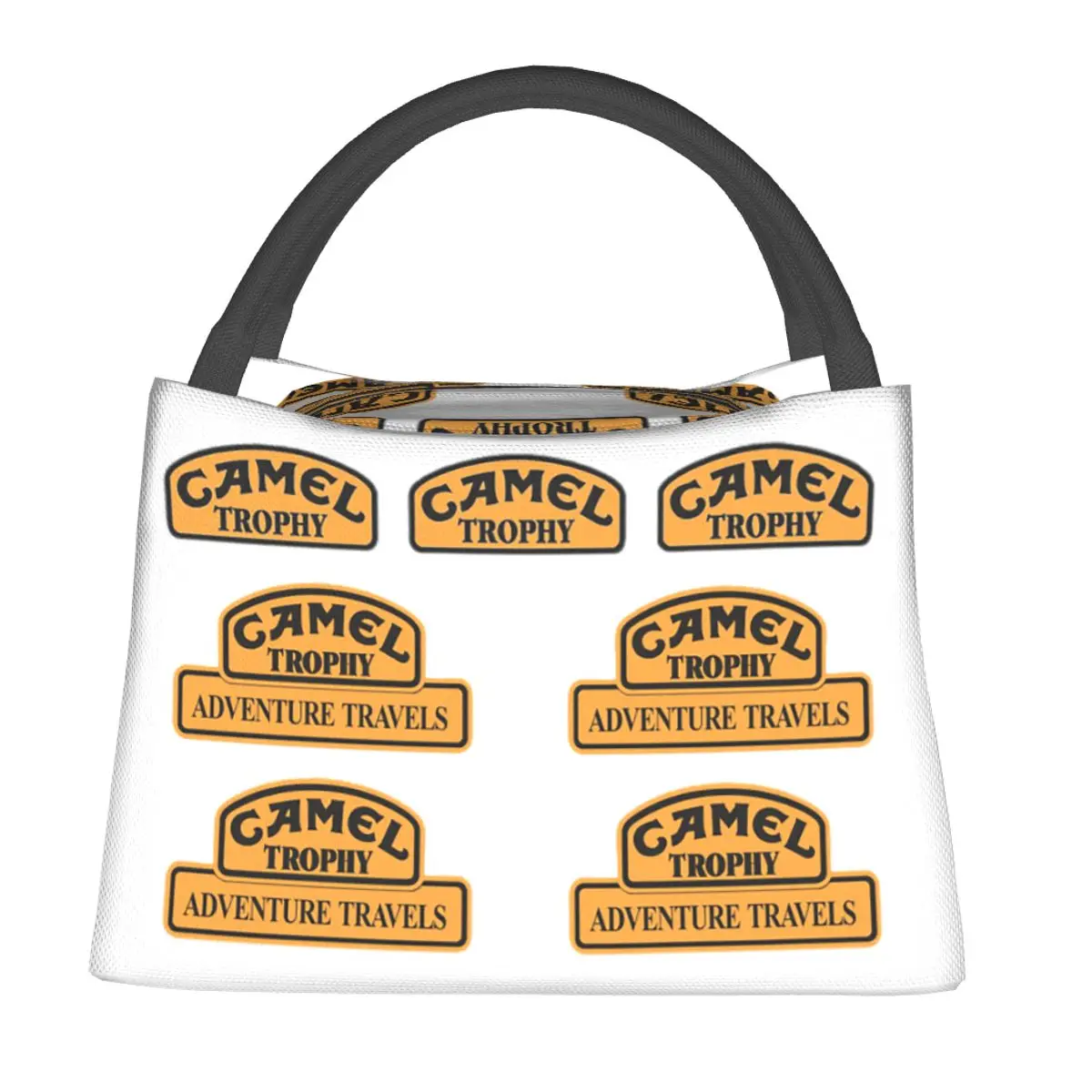 Camel Trophy Lunch Bags Insulated Bento Box Waterproof Lunch Tote Picnic Bags Cooler Thermal Bag for Woman Children Office