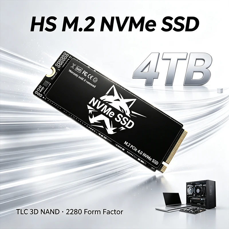 HS HS M.2 NVMe SSD TLC 3D NAND 2280 Internal Solid State Drive 500GB‑4TB For Gaming Desktop Laptop PC Storage - Aliexpress Deal