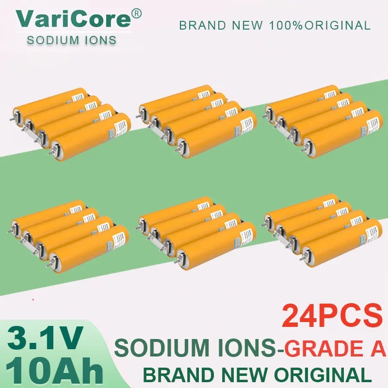 24pcs 3.1V 10Ah Sodium-Ion battery 20c Resistant low,high temperature DIY 12V Inverter Electric Vehicle Travel Camping Grade A