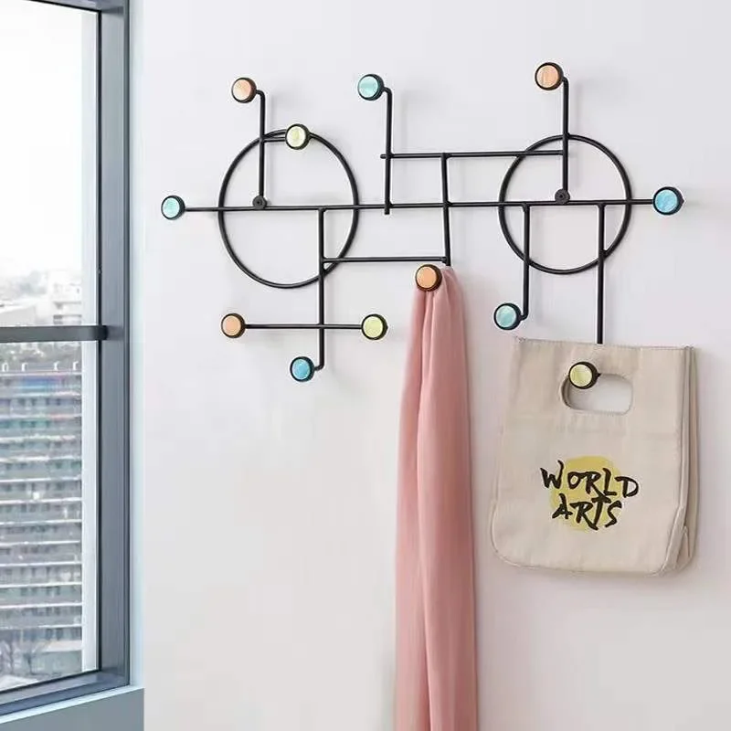 

Modern Entrance Wall Coat Racks Metal Suit Industrial Stand Hangers Clothes Racks Creative Percheros Para Ropa Home Furniture