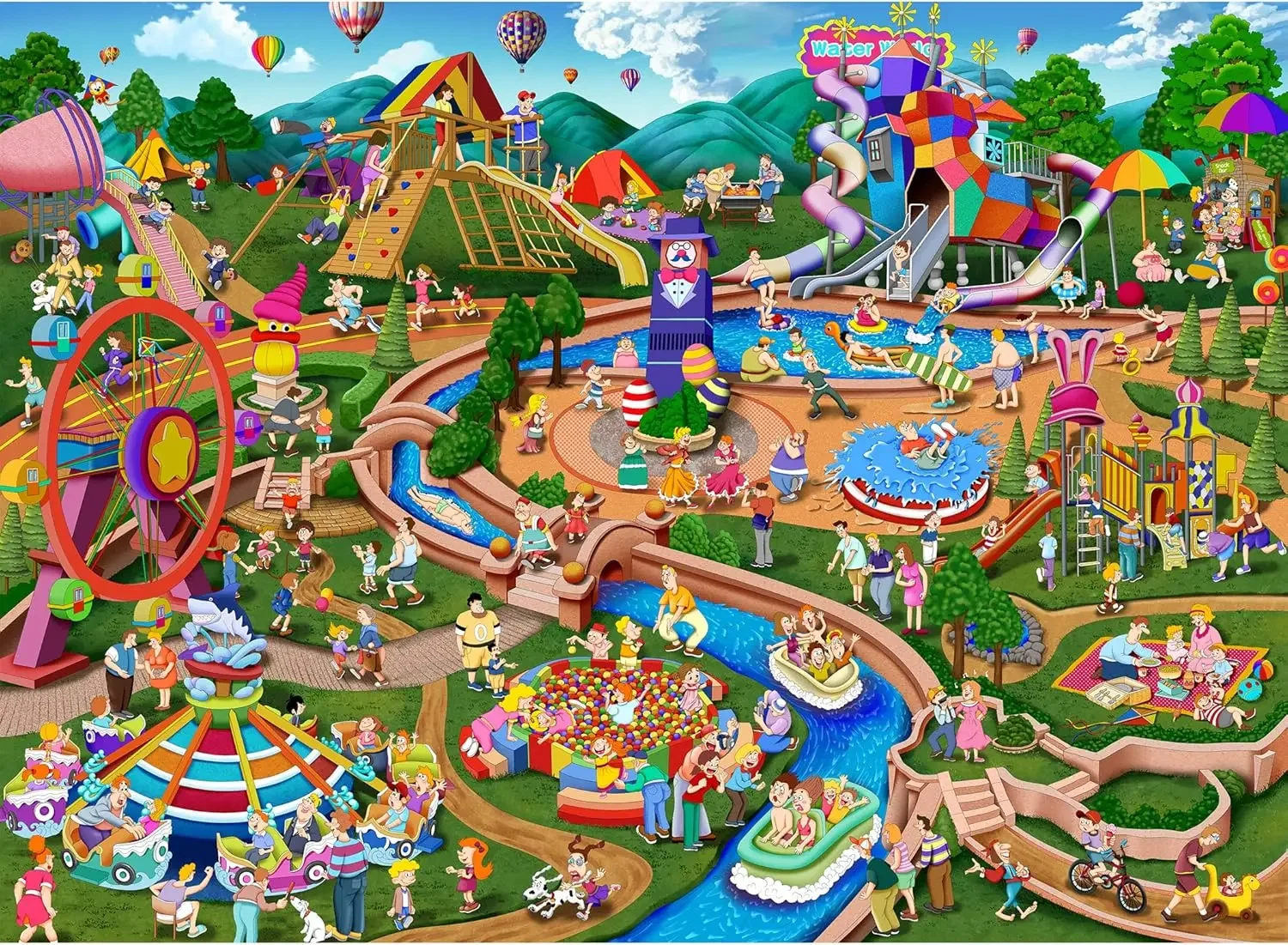 

﻿ Wooden Puzzle 1314/520/120 Piece for Adults Amusement Park Jigsaw Puzzle Bedroom Gameroom Livingroom Home Decor Birthday Gift