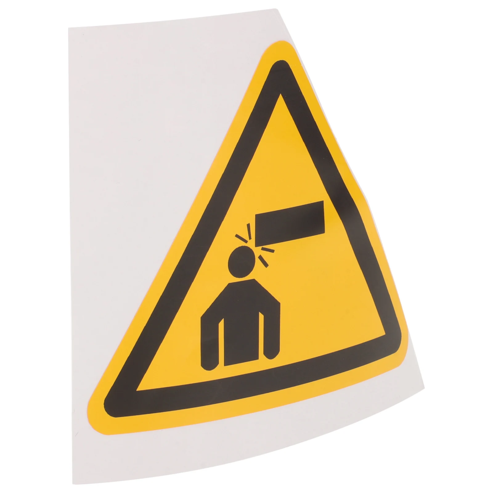 Safety Warning Signs Watch Your Head Decals PVC Caution Stickers Low Overhead Clearance Triangle Markers Easy Install Strong