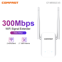 Comfast 300Mbps Wireless WiFi Repeater 2.4G Signal Router 802.11b/g/n Long Range Wireless WiFi Extender Amplifier WIFI Booster