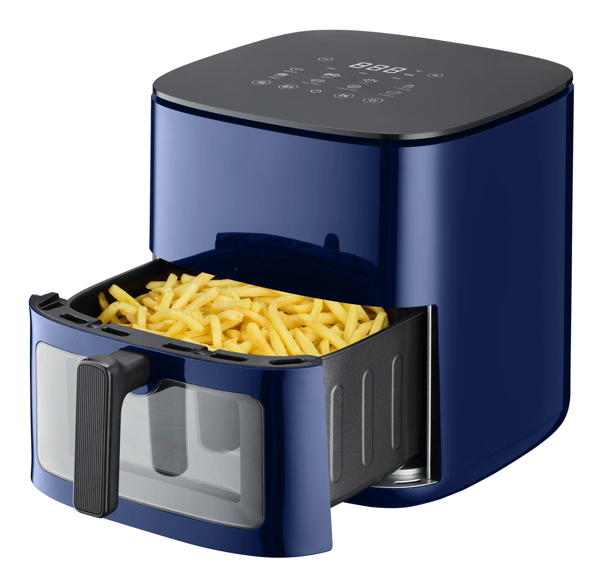 

Smart Digital Air Fryer with LED Display 3 Size Options (3L/5L/7L) Transparent Window & Up-Down Heating System
