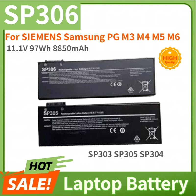 High Quality SP303 SP305 SP304 SP306 Laptop Battery 11.1V 97Wh 8850mAh For SIEMENS Samsung PG M3 M4 M5 M6 Brand New