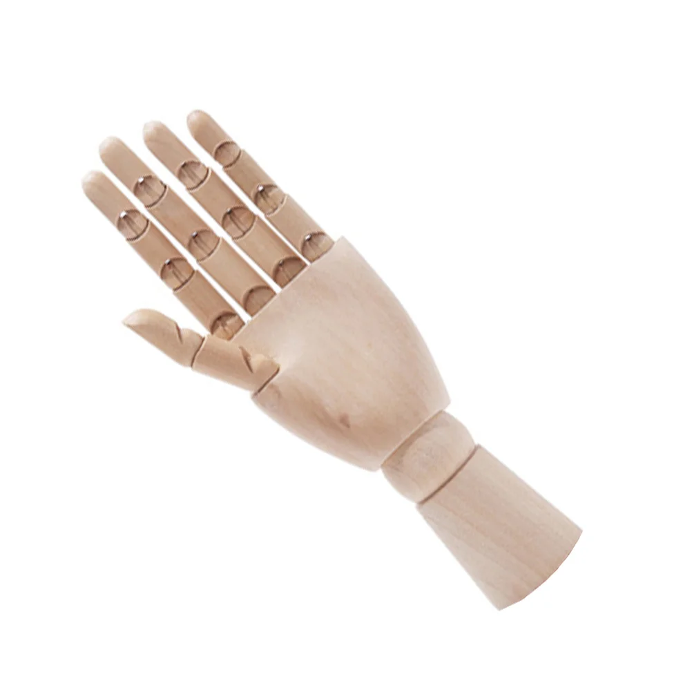 Wooden Articulated Hands Palm for Gift Movable Joint Joints Ornaments Model Decor