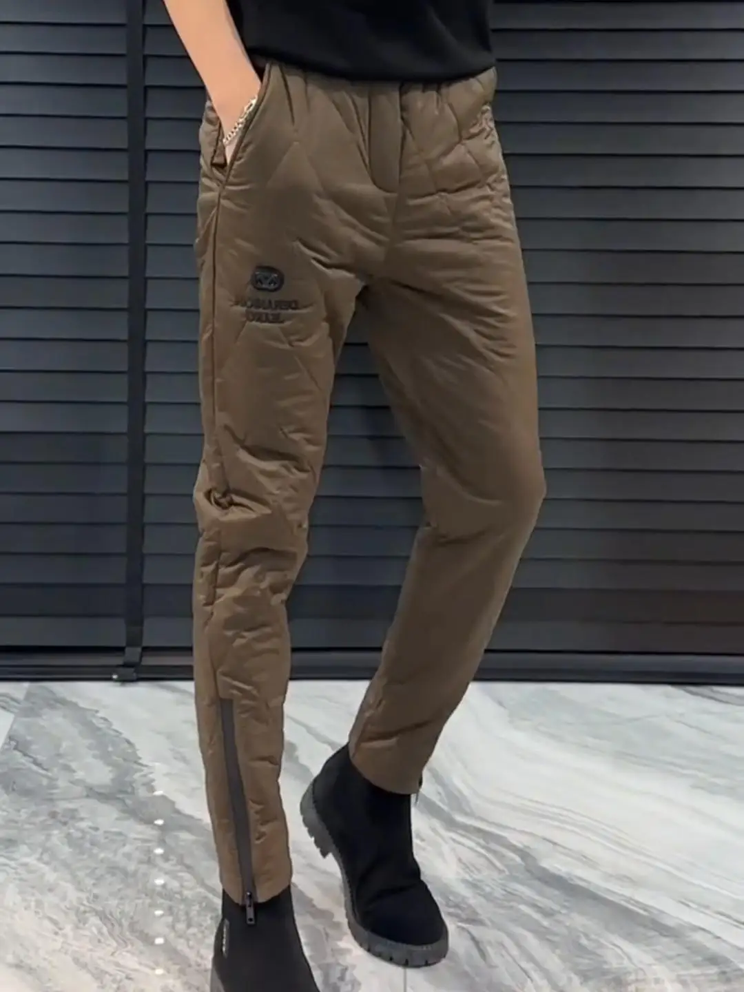 

Slim Fit Casual Cotton Pants for Men New Arrival Autumn Winter Comfortable Faionable Straight Leg Zipper mid Waist Youth