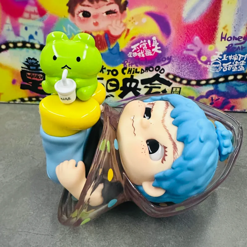 

WAKUKU Childhood Rescreening Series Blind Box Guess Bag Mystery Box Toys Doll Cute Anime Figure Desktop Ornaments Gift