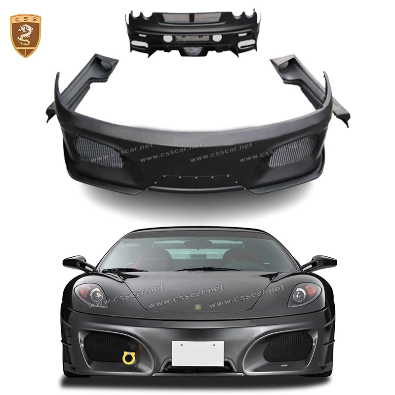 

Car Front Wide Bumper Lip Rear Diffuser FRP Bodykits For Ferrari F430 Tuning ASI Style Auto Fiberglass Exterior Accessory