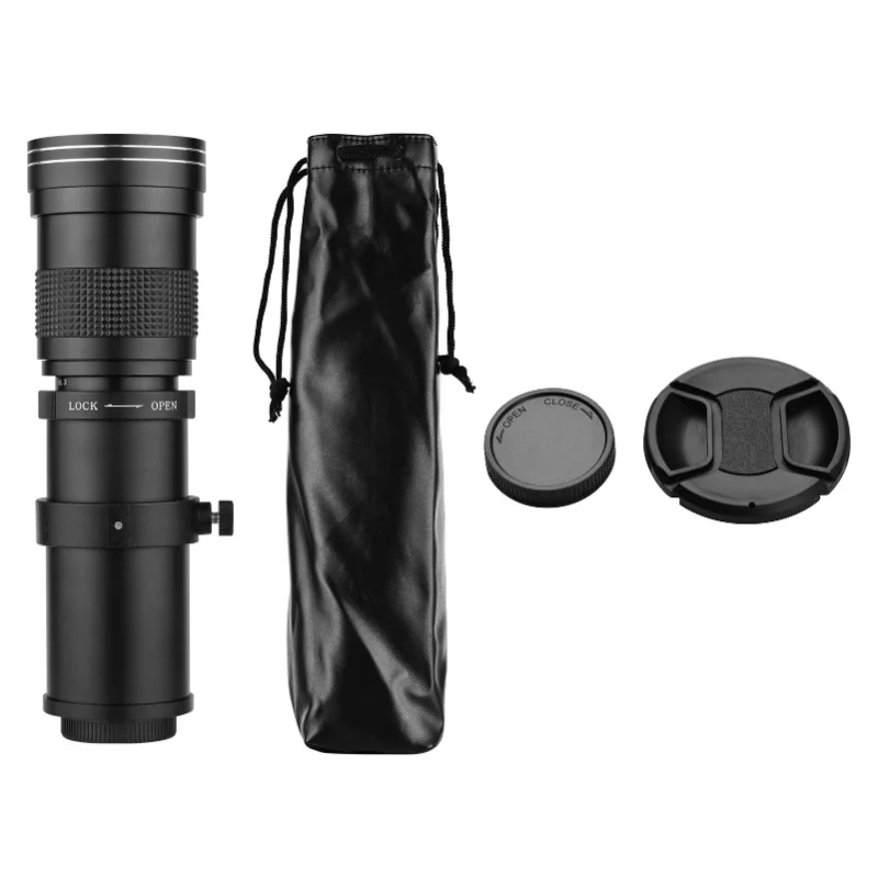 

Супертелеобъектив с зумом MF F/8.3-16 420-800 мм, крепление T, универсальный резьбовой адаптер 1/4 дюйма, замена для DSLR и SLR камер