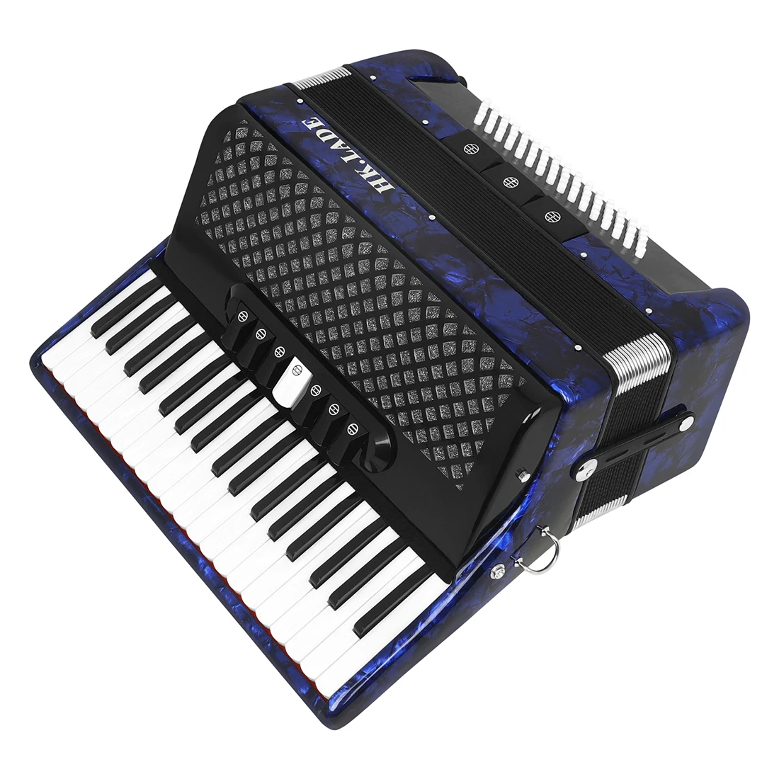 HK.LADE Professional Accordion 37 Keys 80 Bass Accordion with Strap Bag Keyboard Instrument For Grading Performance/Teaching