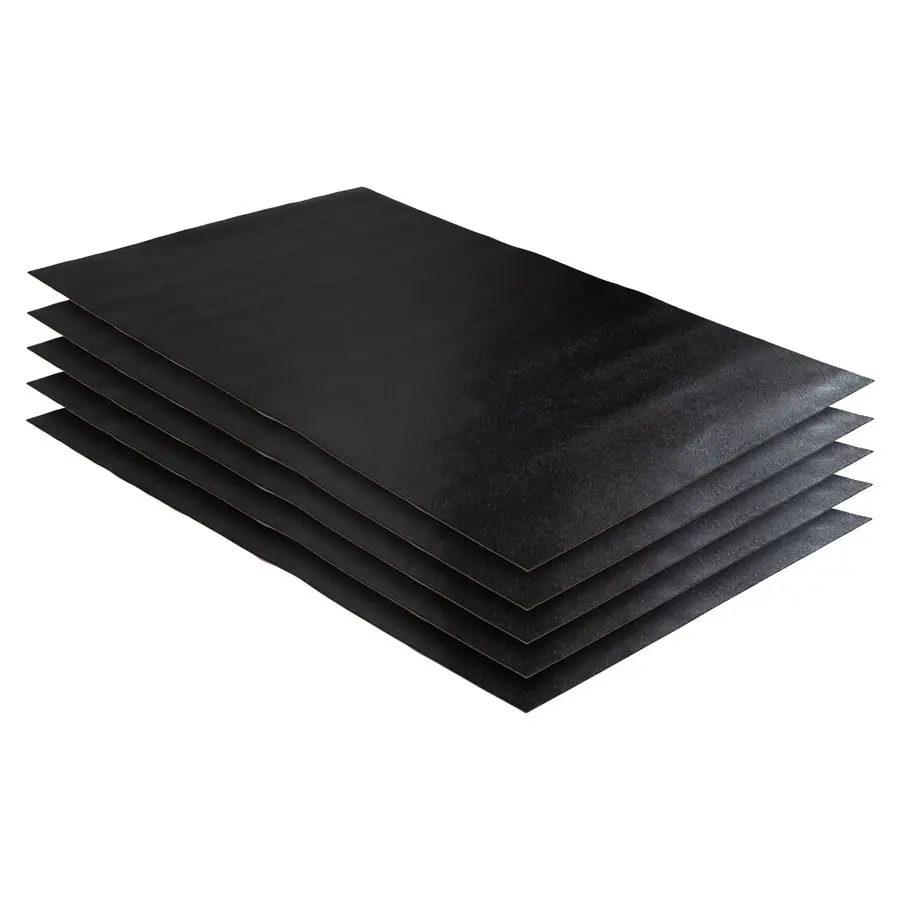 

Industrial Shelf Liner Set for Wire Shelving 5 Pack, 24 x 48 Heavy Duty Waterproof Liners, Custom Fit Black Plastic Vinyl Covers