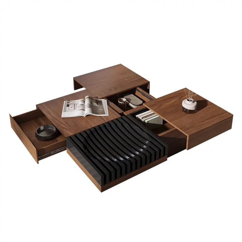 

Medieval walnut Nordic coffee table Modern simple home 2026 new Italian high-end designer coffee table