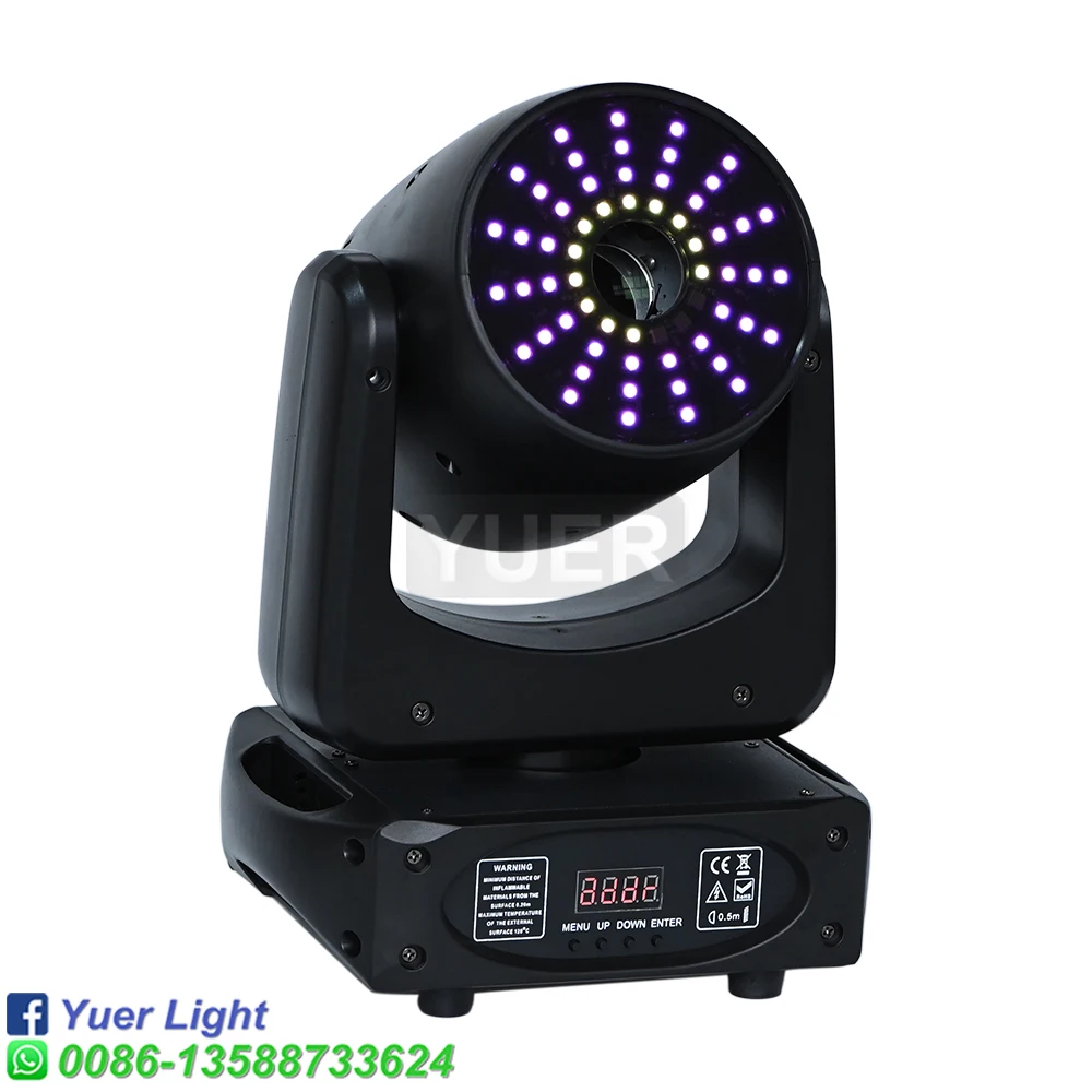 150W LED With Aperture Moving Head High Bright Mobile Heads Beam Effect For Home Disco Bar Stage Wedding Show DJ Party Lighting