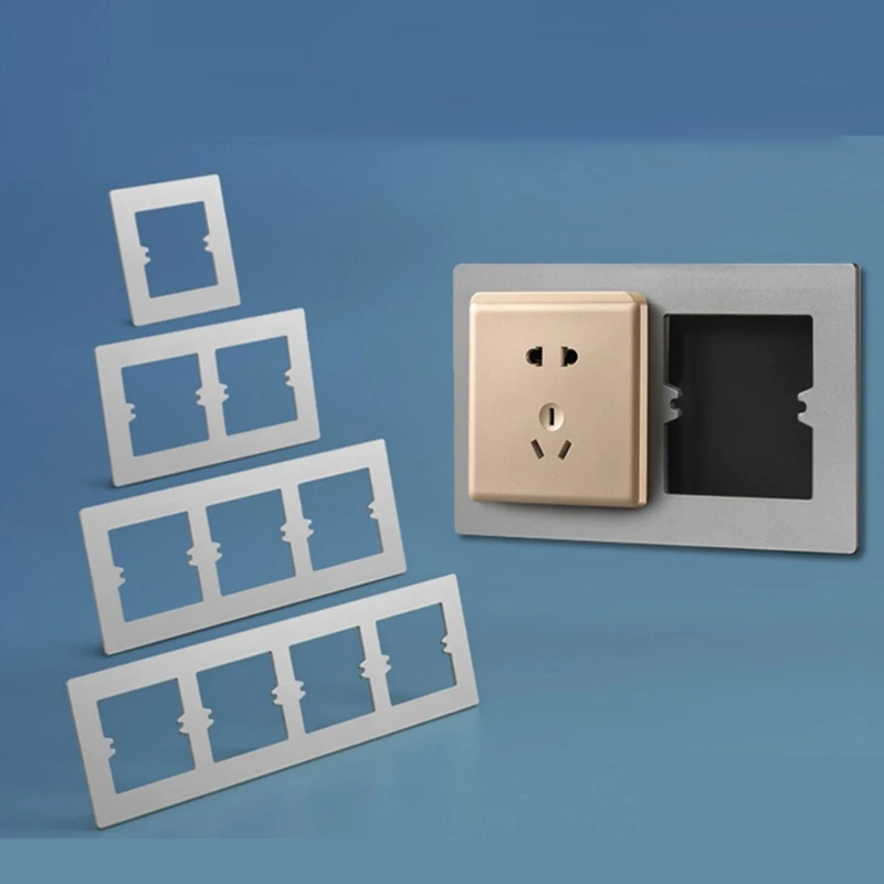 

Switches Wall Socket Plastic Panel Bottom Box Opening Wall Panel Decorative Cover Universals Panel Switches Cover B03E