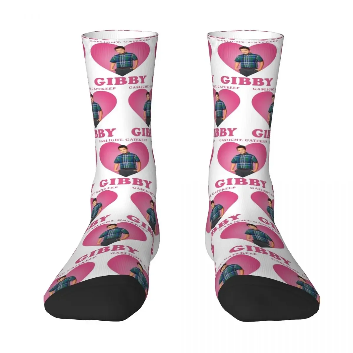

Gaslight Gatekeep Gibby Socks Harajuku Sweat Absorbing Stockings All Season Long Socks Accessories for Man Woman Christmas Gifts