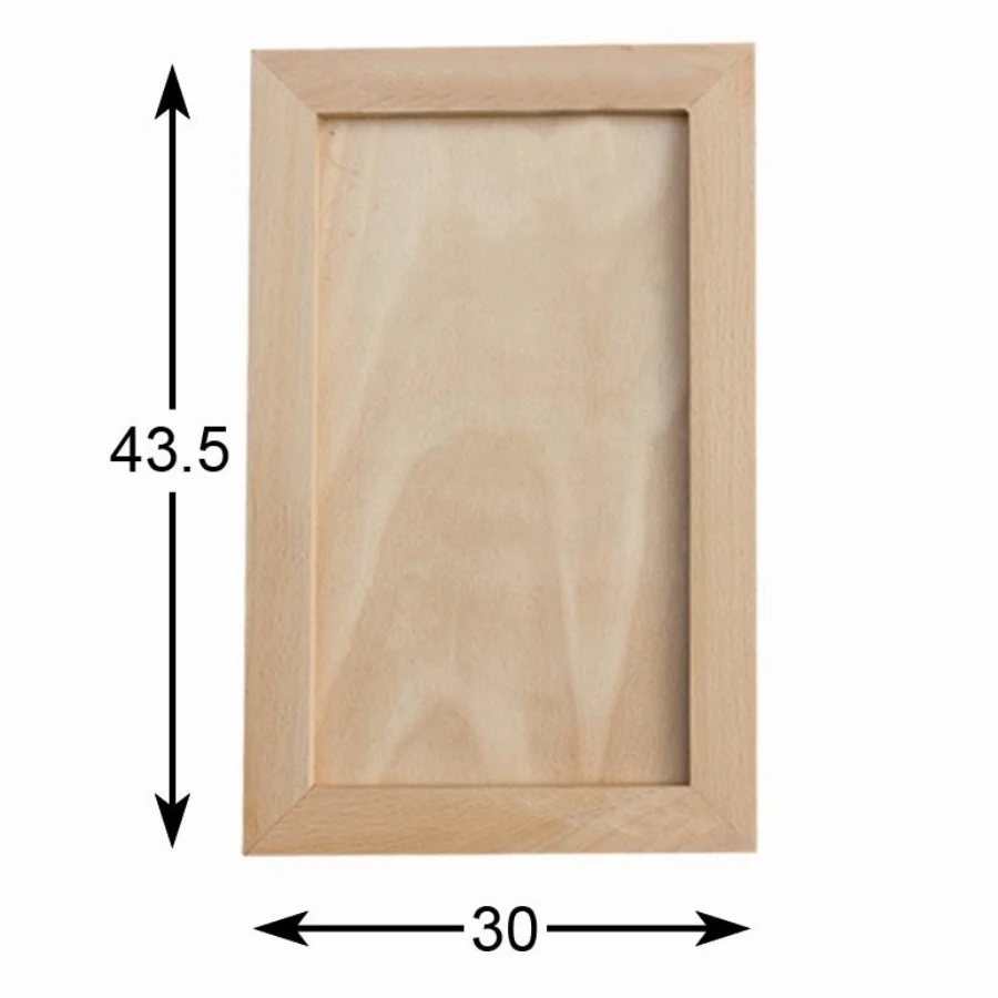 HM12 Large Rectangle Wood Board, Unpainted Mdf Board