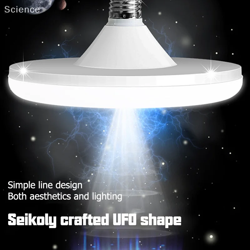 

12 Вт 15 Вт 20 Вт 30 Вт 50 Вт 220 В НЛО светодиодная лампа E27 цоколь бытовая энергосберегающая лампа внутреннее освещение летающая тарелка свет