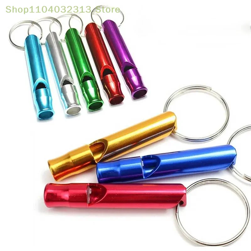 1/3Pcs Small Multifunctional Aluminum Emergency Survival Whistle Keychain Camping Hiking Outdoor Tool Training Whistle
