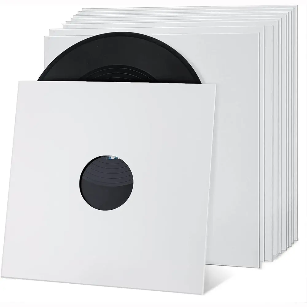 Neue 7/10 Zoll Vinyl Schallplattenhülle Kraftpapier Quadrat LP Vinyl Schallplattenhülle Wiederverwendbarer Schallplattenschutz