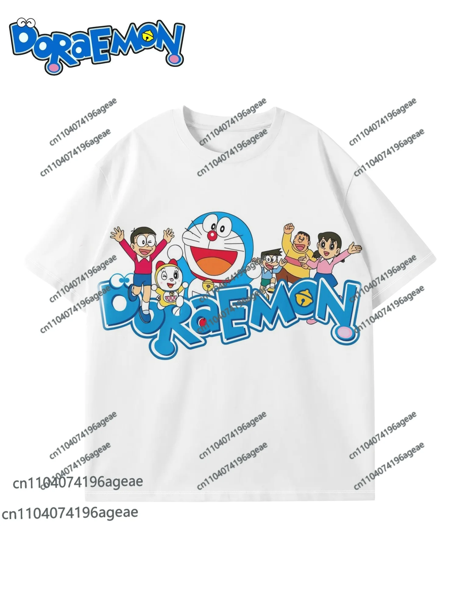 ¡Último superventas! Camisetas con estampado 3D de Doraemon y sus amigos para exteriores informales, adecuadas para hombres, mujeres, adultos y niños