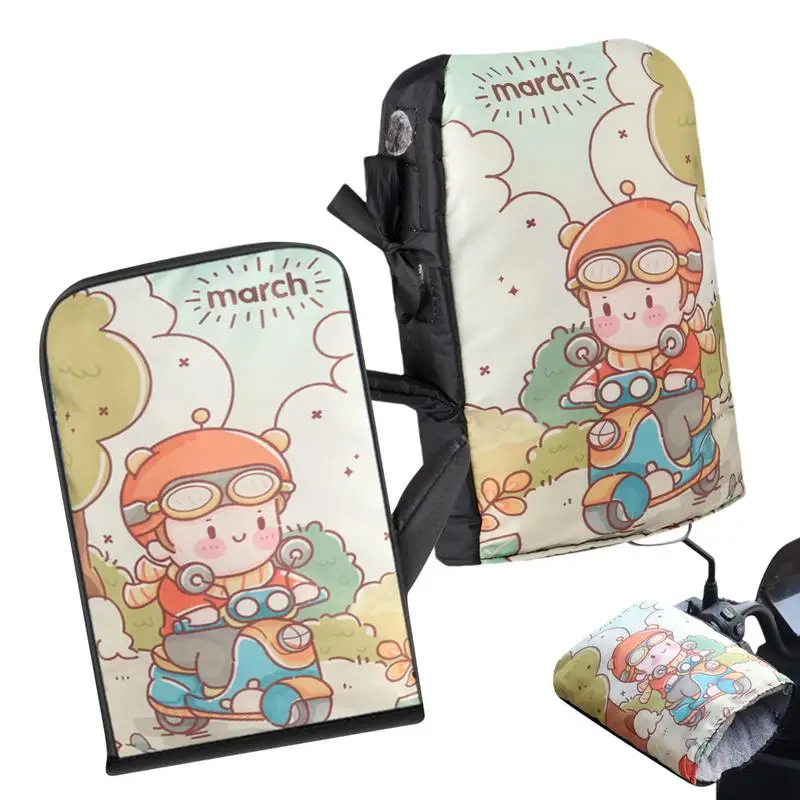 オートバイのハンドルグリップグローブ、寒い天候、サーマル、サイクリング、スノーモービル、スクーター、ATV、バイク