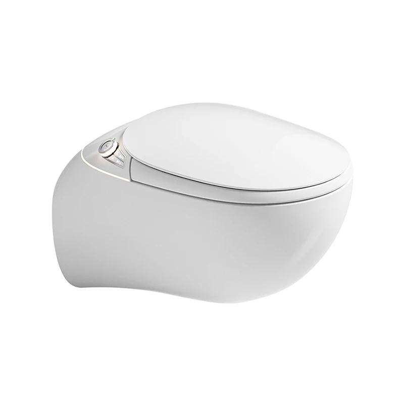 

Wall Mounted Smart Toilet Automatic Lid Foot Sensor Flush Water Pressure Boost Hands-Free Intelligent Toilet