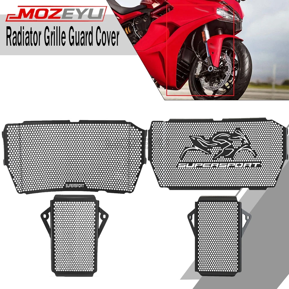 

Motorcycle Radiator Guard Cover Grille Protector For Ducati SuperSport 939S 939 950S 950 2017-2025 2026 2023 Oil Cooler Guard
