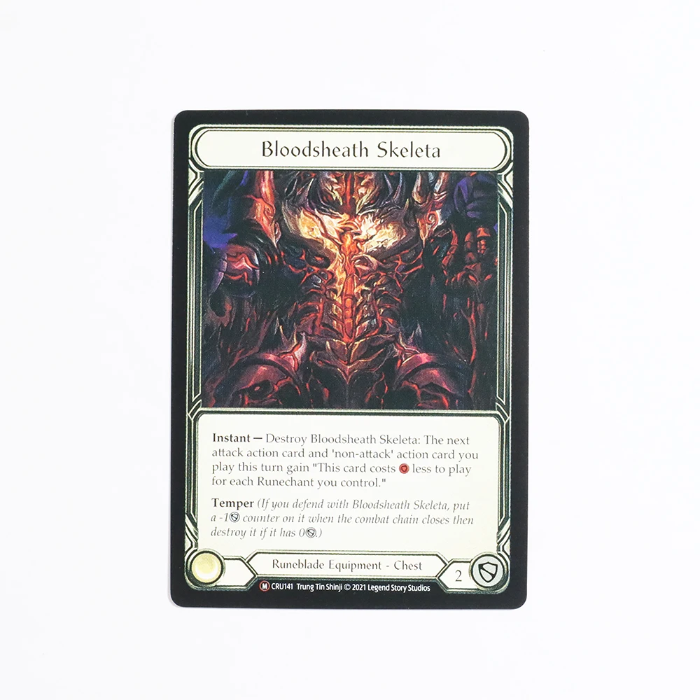 FAB Proxy Card TCG Bloodsheath Skeleta Metacarpus Node Breeze Rider Boots Gambler's Gloves Code Levia، Reeded Crown of Provid #4
