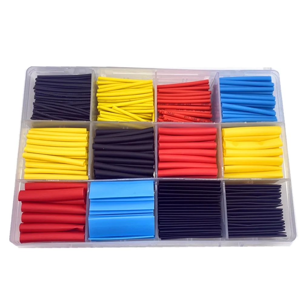 780pcs Heat Shrink Tubing Insulation Shrinkable Tubes Assortment Electronic Polyolefin Wire Cable Sleeve Kit Heat Shrink Tubes