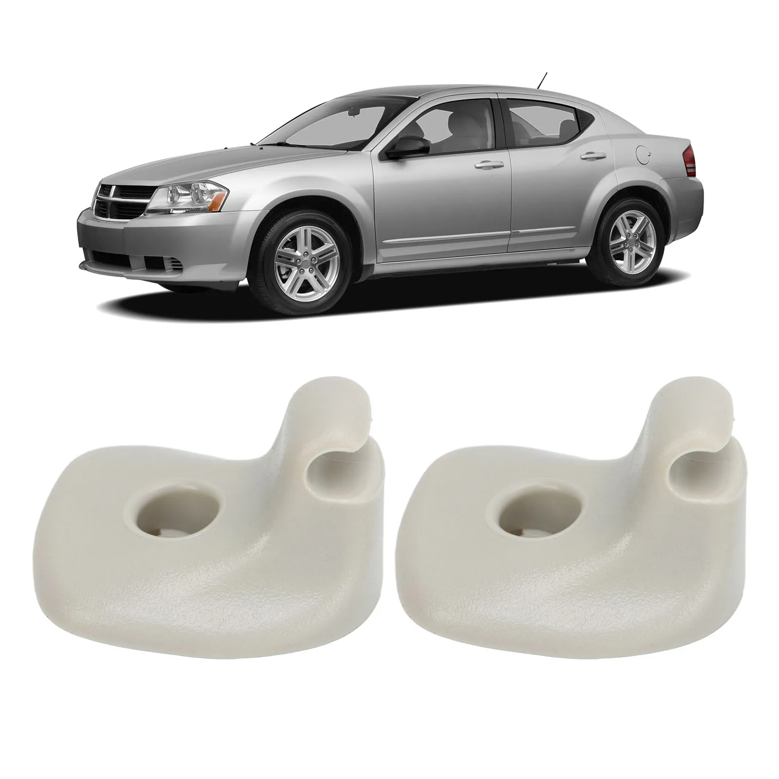 1 Pair Sun Visor Clip 1GW25DW1AA Portable Replacement For Chrysler Sebring 2008‑2010