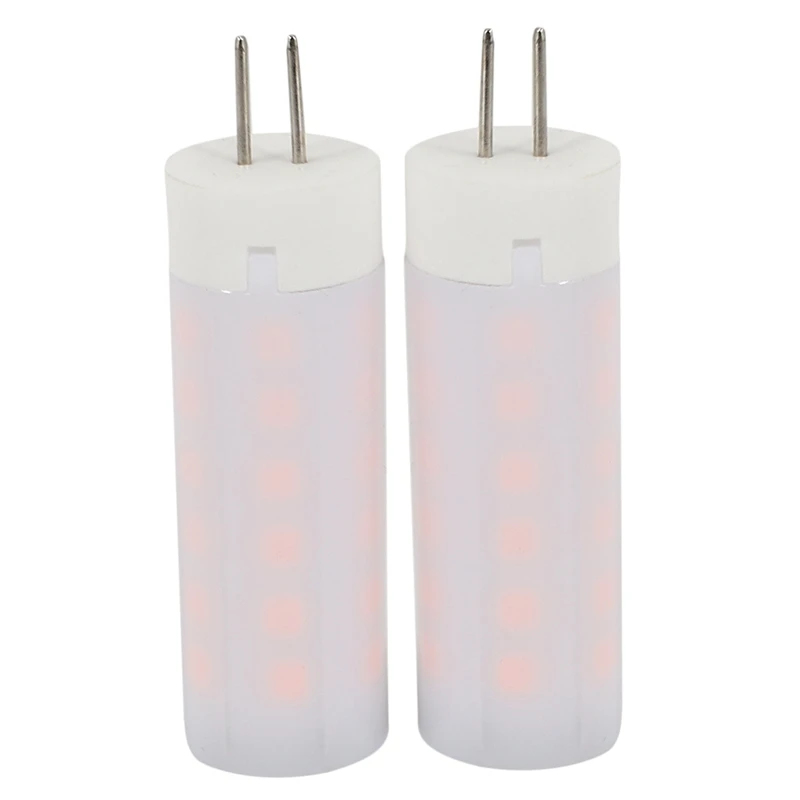 2 Stuks 3W 230 Lm G4 Led Corn Lights 36 Leds Smd 2835 Vlameffect Warm Wit Dc 12V ( Warm Wit, Dc 12V)