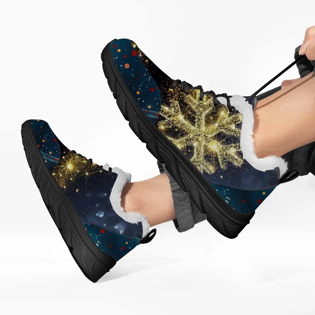 عيد الميلاد الرجال احذية الجري الركض أحذية رياضية الشتاء في الهواء الطلق الفاخرة العلامة التجارية على الطرق الوعرة أحذية تنفس زوجين عدم الانزلاق أحذية رياضية