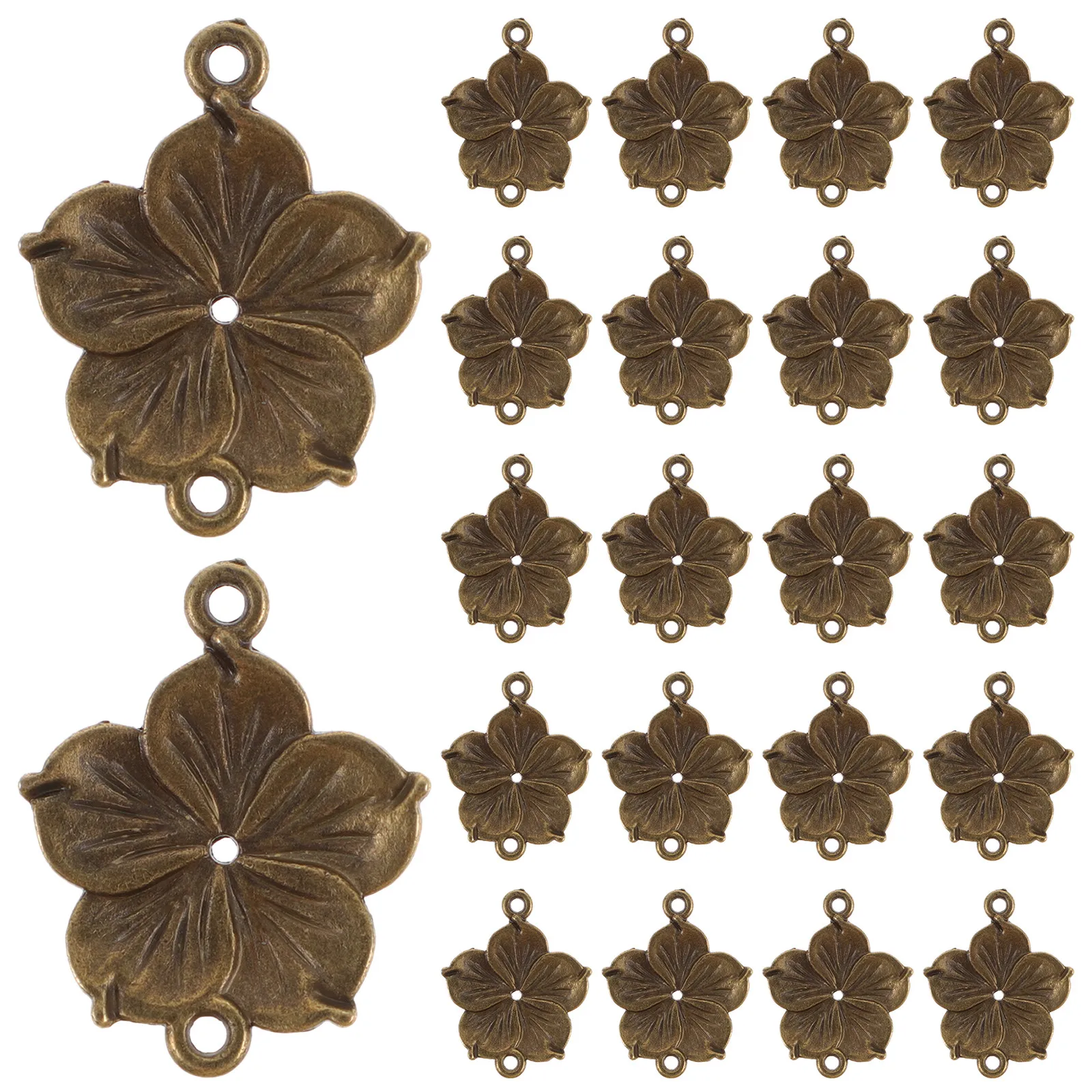 

50 шт. подвесок-цветов из сплава для изготовления ювелирных изделий ручной работы: ожерелий, кулонов, браслетов, украшений для рукоделия