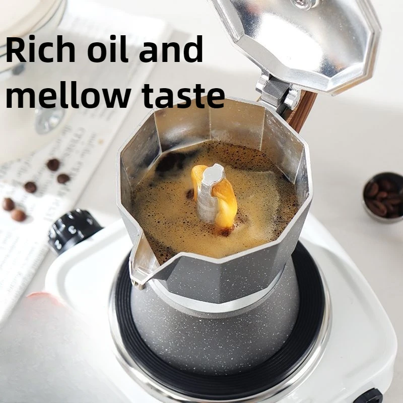 150 мл портативная новая кофеварка мокко, кофеварка ручного приготовления для дома, улицы, кемпинга, эспрессо-машина, рама для литья под давлением