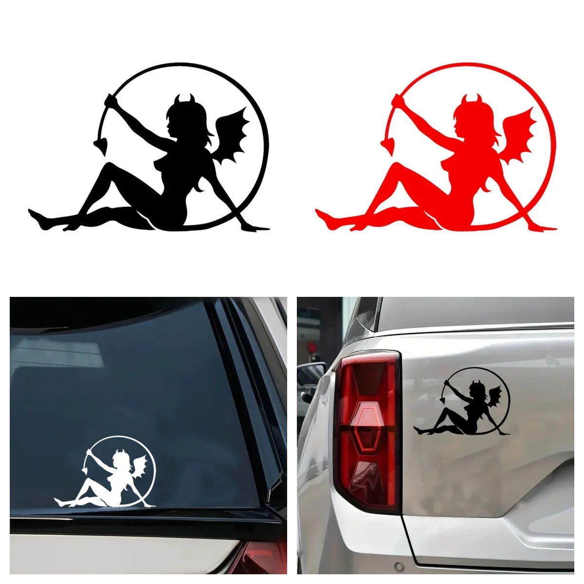 

Creative Fallen Angel Car Sticker Personality Waterproof Vinyl Decals Refrigerator Laptop Windshield Car Accessories