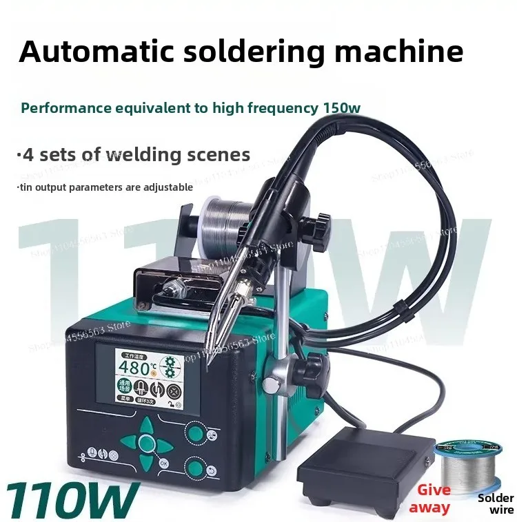 

Автоматическая паяльная станция 928DT 110W с авиационным разъемом и автоматической подачей для точечной сварки