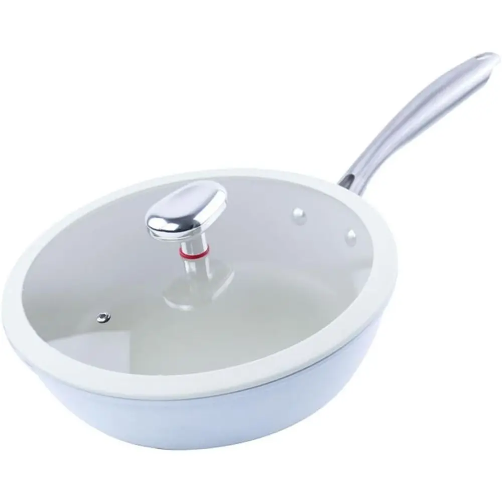 

Oil-Free Cooking Pan with Cover - Non-Stick for Healthy Frying