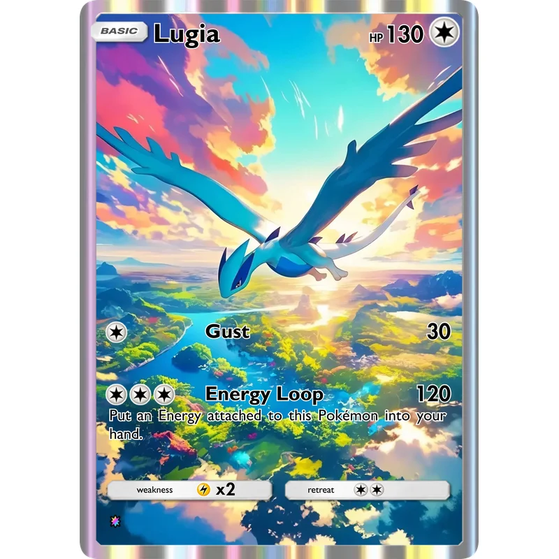 5-teiliges Gemischtes Sammelkarten-Set Lugia Mew Ho-Oh Latias Latios Mimikyu Full Art Holografische Sammelkarten Geschenk – Detail 2
