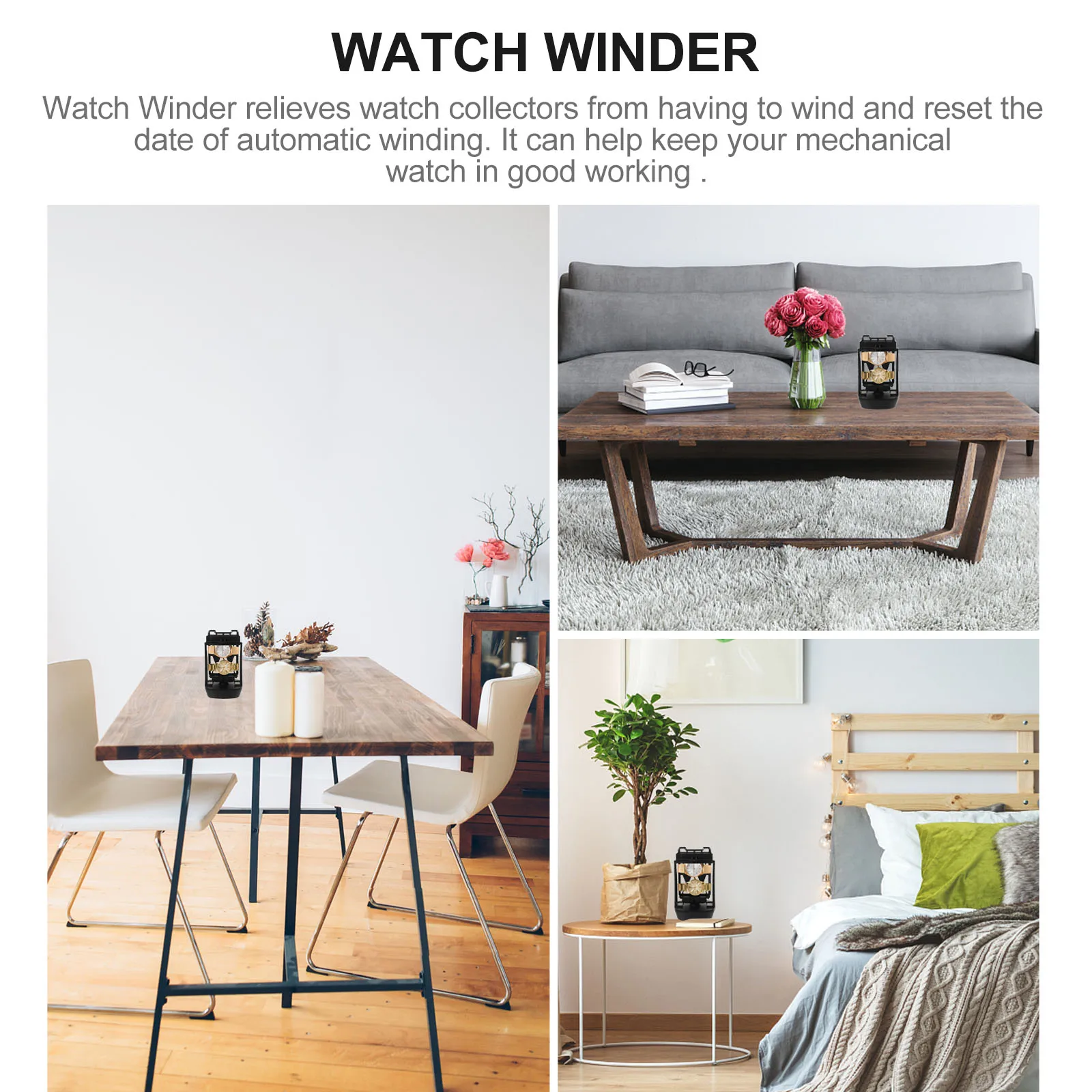 

Automatic Winder Household Mechanical Watch Winding Device Desktop Usb Charging Universal For All Mechanical Watches Self