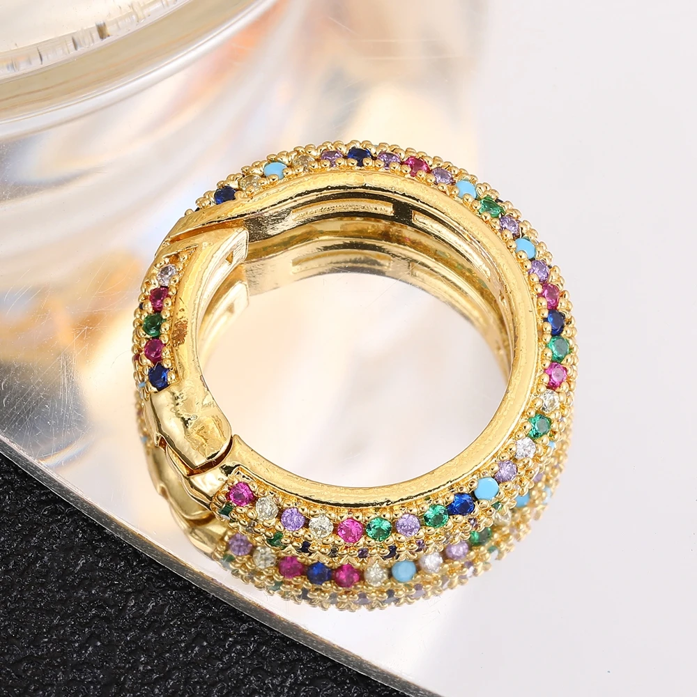 Juya 18K Echtgold versilbert Cz Handtaschenhaken Karabiner Federverschlüsse Zubehör für DIY Luxus Anhänger Schmuckherstellung – Detail 6